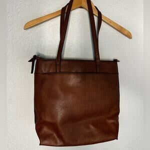 NEW SevenDays Brown Camel Vegan Leather Purse Shoulder Bag Animal Print